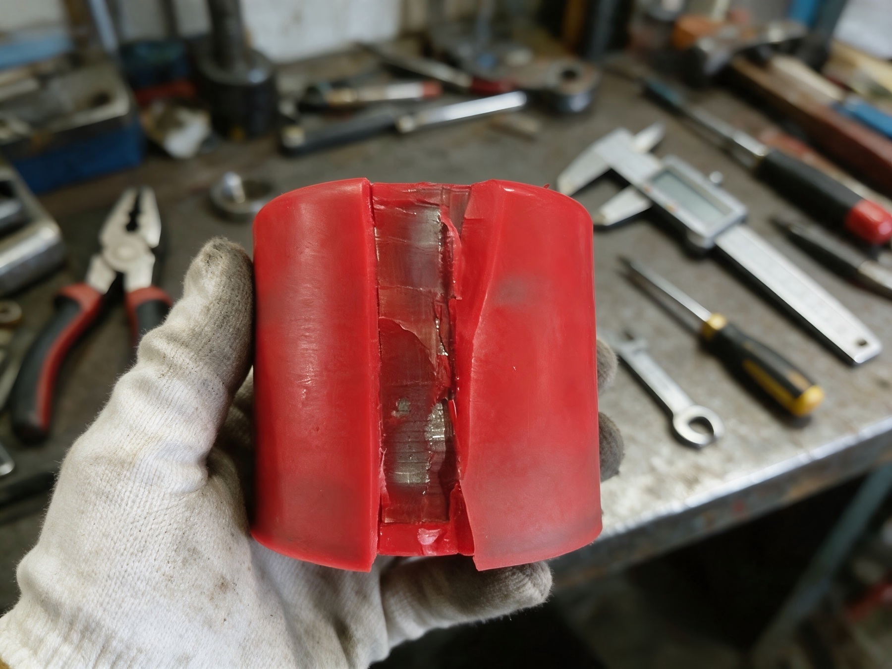 Destructive validation test of a finished wheel