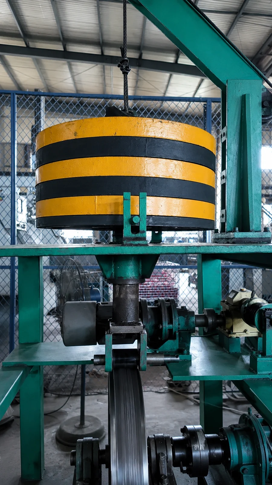 Load-bearing rolling destructive test of a finished wheel