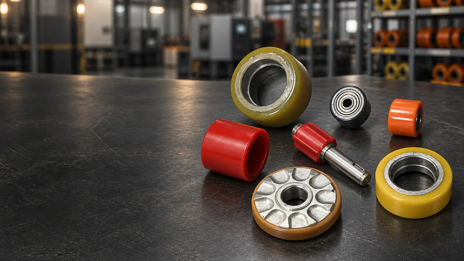 Custom polyurethane wheels and coated industrial components