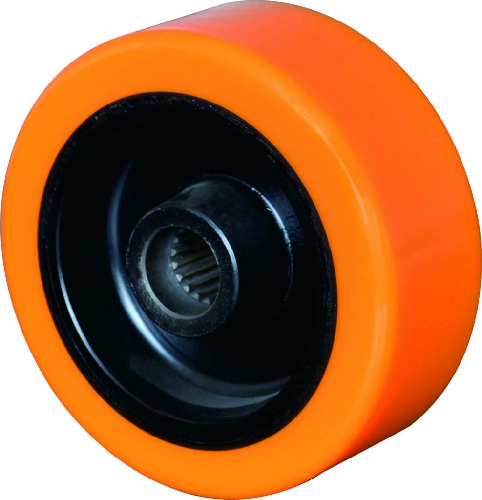 140 mm (5.51 in) × 55 mm (2.17 in) Polyurethane Drive Wheel for Electric Pallet Jacks