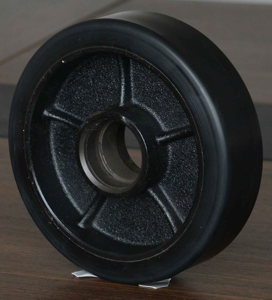 180 mm (7 in) × 50 mm (2 in) Cast Nylon On Cast Iron Core Pallet Jack Steer Wheel