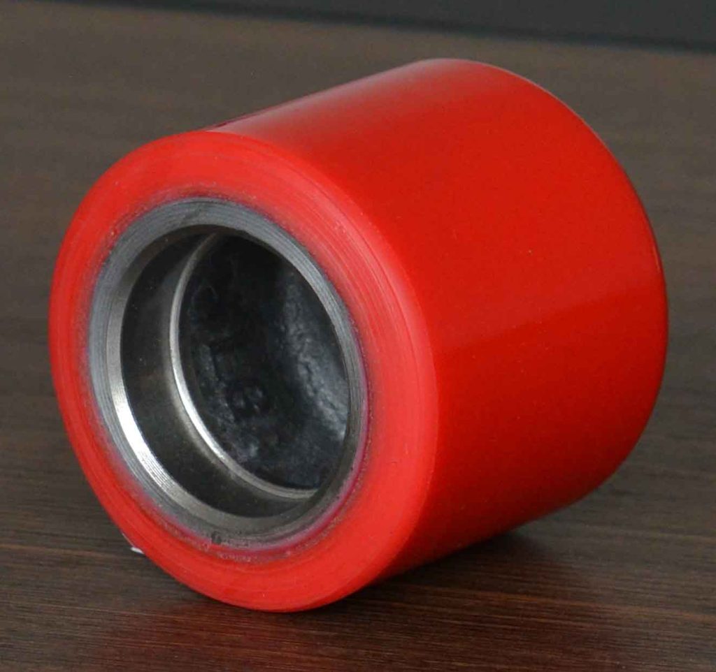 80 mm (3.15 in) × 60 mm (2.36 in) Polyurethane On Cast Iron Core Pallet Jack Load Wheel