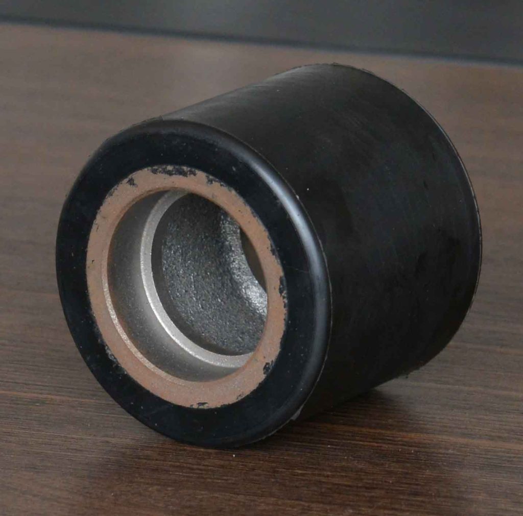 80 mm (3.15 in) × 70 mm (2.75 in) Polyurethane On Cast Iron Core Pallet Jack Load Wheel
