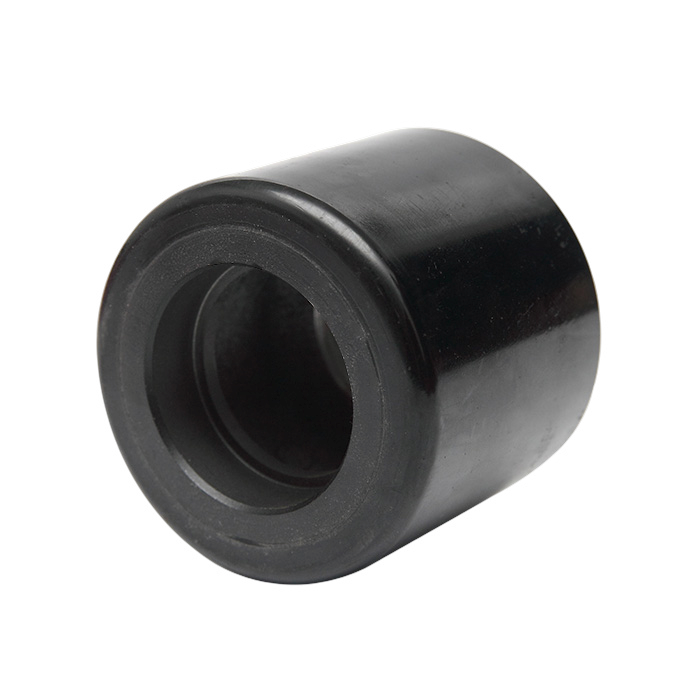 80 mm (3.15 in) × 70 mm (2.75 in) Polyurethane On Cast Iron Core Pallet Jack Load Wheel Black